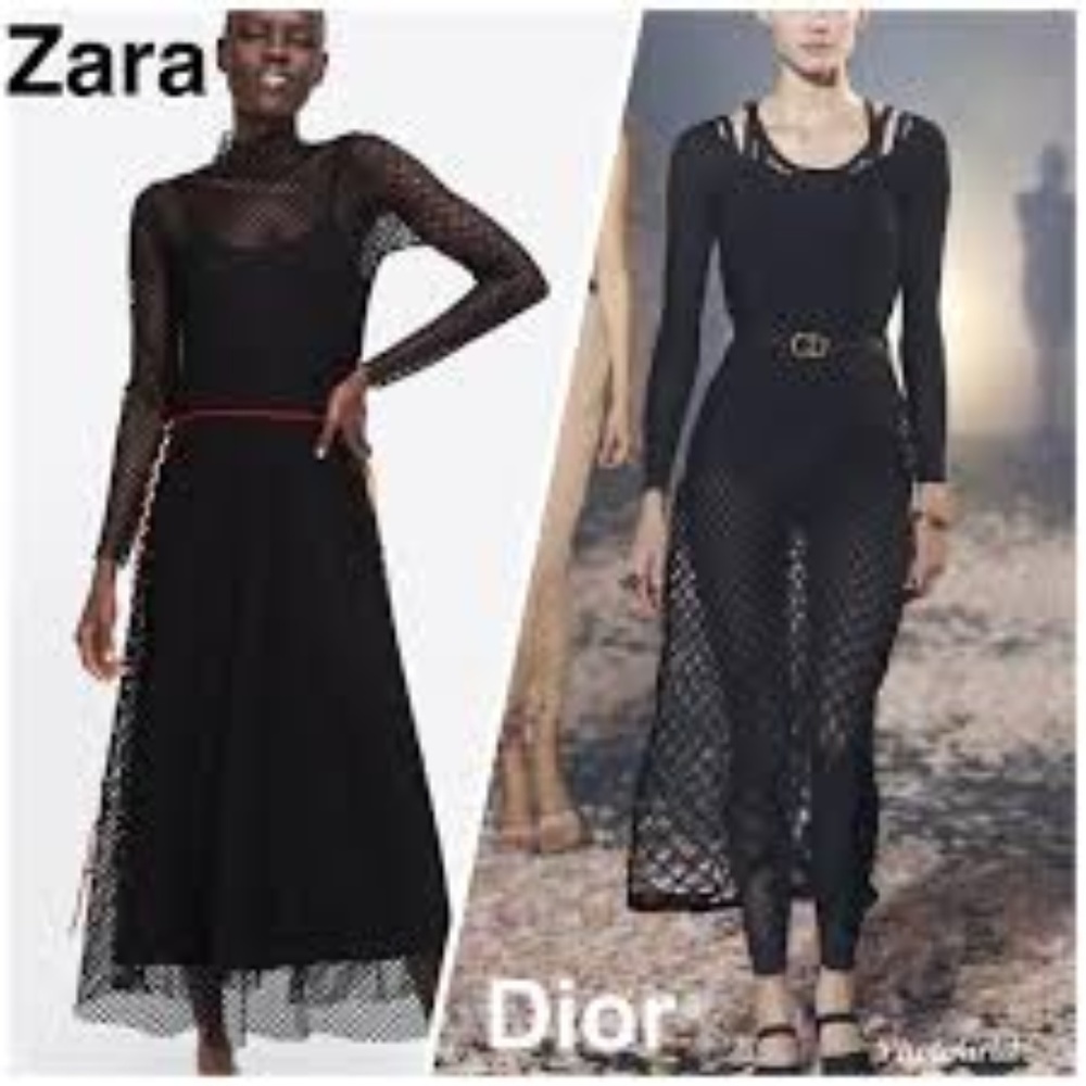 ZARA Black Fishnet Crochet Lined Maxi Dress with Corded Belt $129.90 - Picture 5 of 13